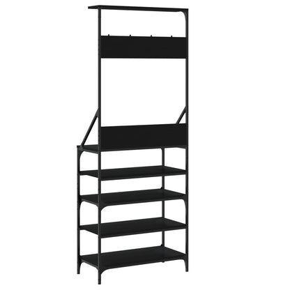 vidaXL Clothes Rack | Black | Engineered wood, metal | Medium | Clothes Rack