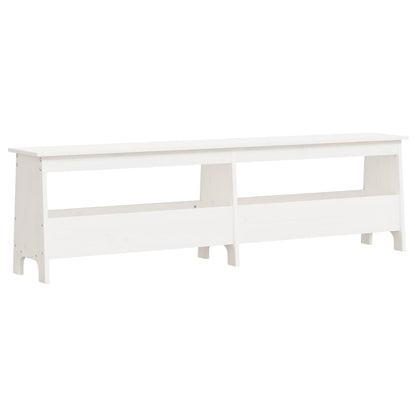 vidaXL Hall Bench White 160x28x45 cm Solid Wood Pine