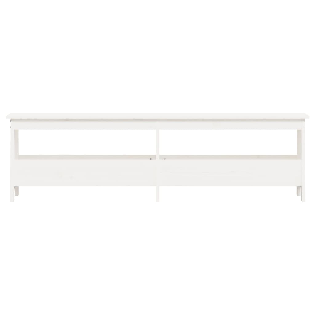 vidaXL Hall Bench White 160x28x45 cm Solid Wood Pine