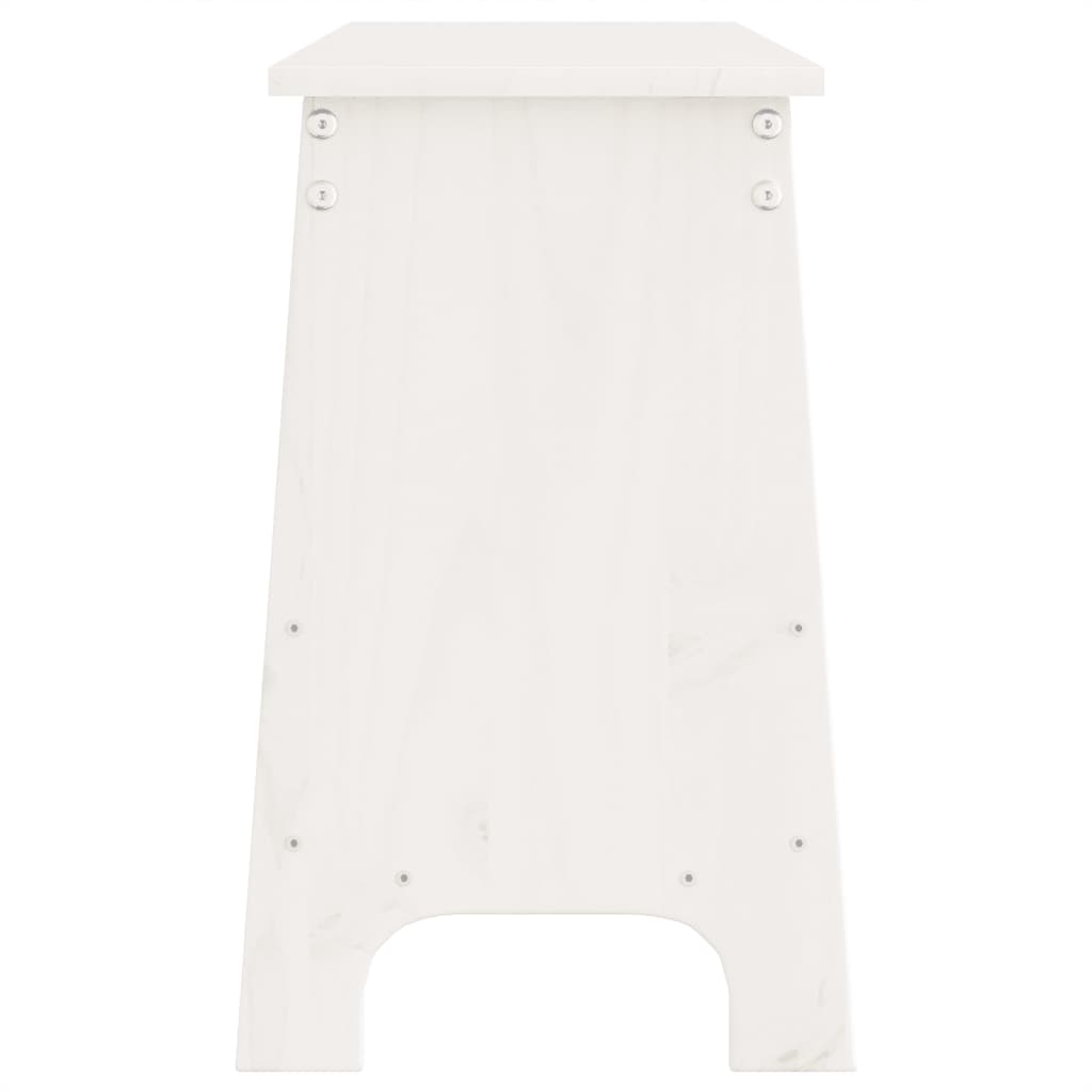 vidaXL Hall Bench White 160x28x45 cm Solid Wood Pine