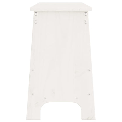 vidaXL Hall Bench White 160x28x45 cm Solid Wood Pine