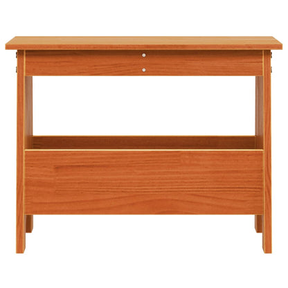 vidaXL Hall Bench Wax Brown 60x28x45 cm Solid Wood Pine