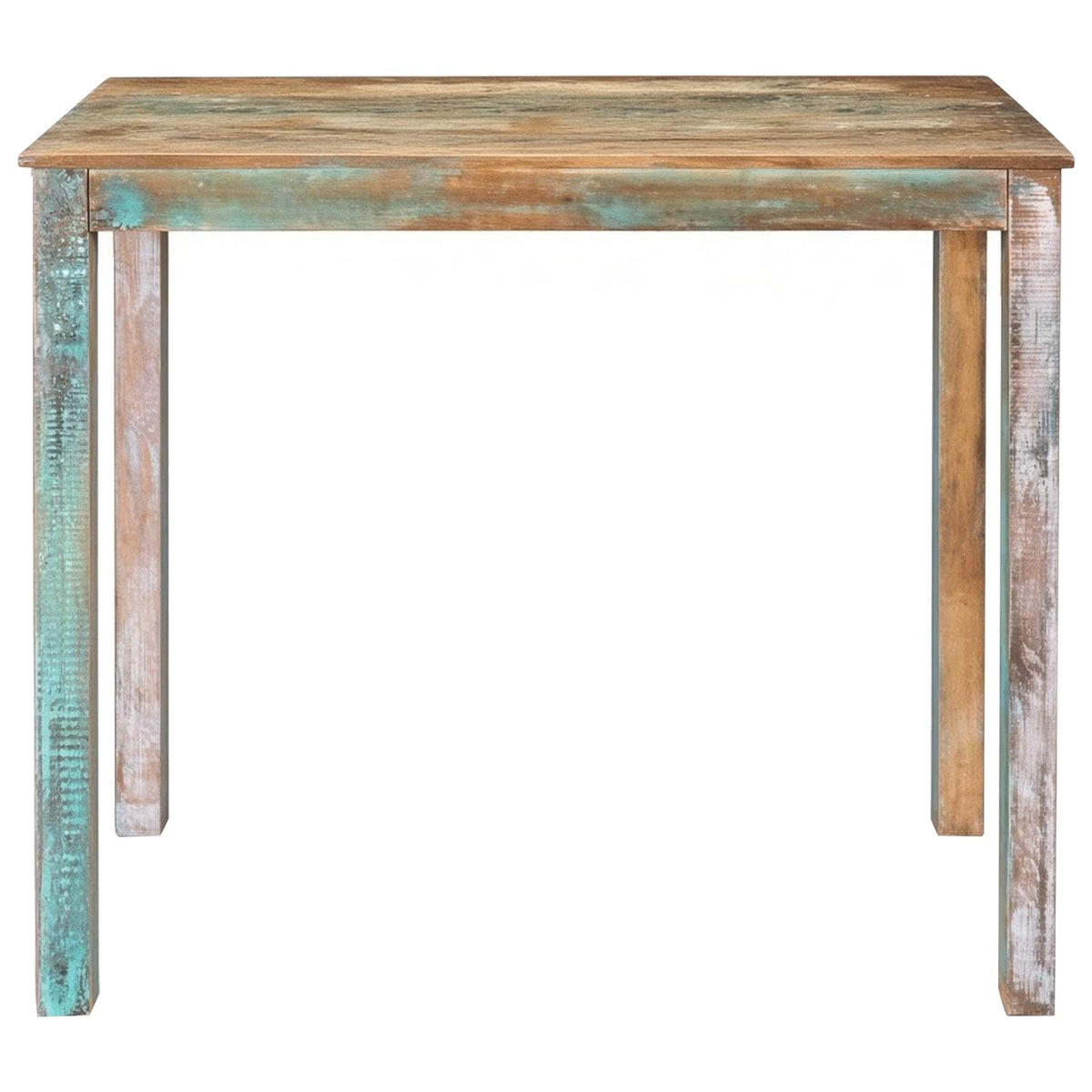 vidaXL Bar Table 110 x 55 x 100 cm Solid Reclaimed Wood Multicolour
