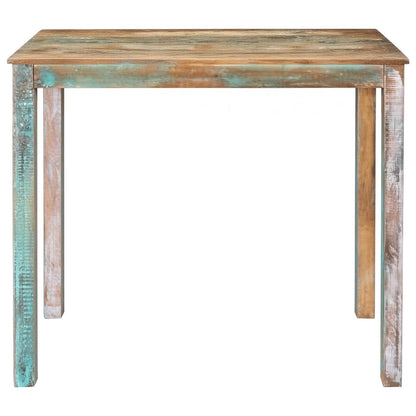 vidaXL Bar Table 110 x 55 x 100 cm Solid Reclaimed Wood Multicolour