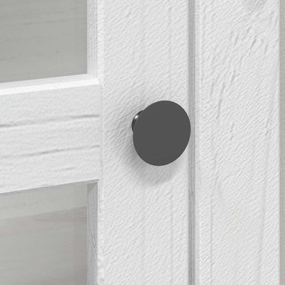 vidaXL Highborad "BODO" White 115.5x43x200.5 cm Solid Wood Pine