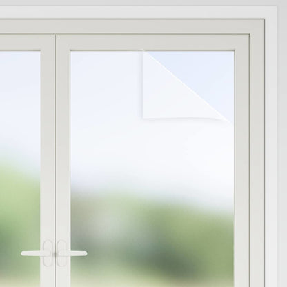 vidaXL Window Films Frosted White PVC