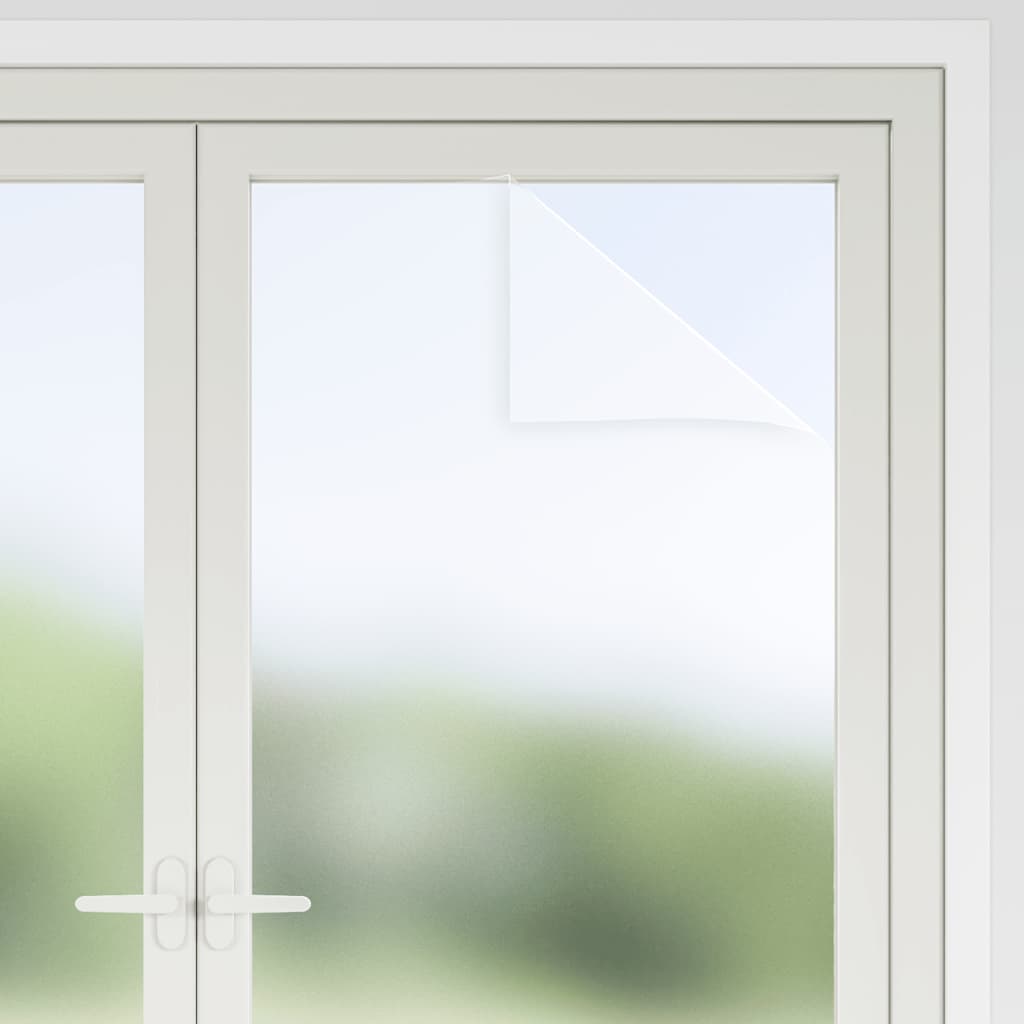 vidaXL Window Films Frosted White PVC