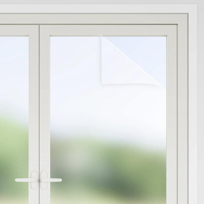 vidaXL Window Films Frosted White PVC