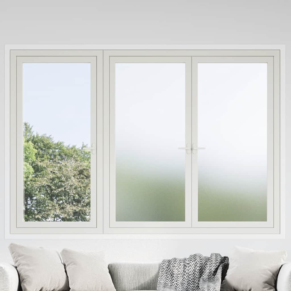 vidaXL Window Films Frosted White PVC