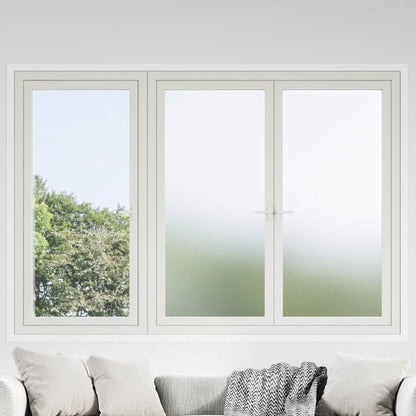 vidaXL Window Films Frosted White PVC