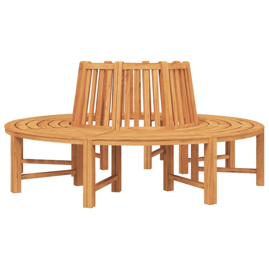 vidaXL Tree Benches 2 pcs Half Round Ø201 cm Solid Wood Teak