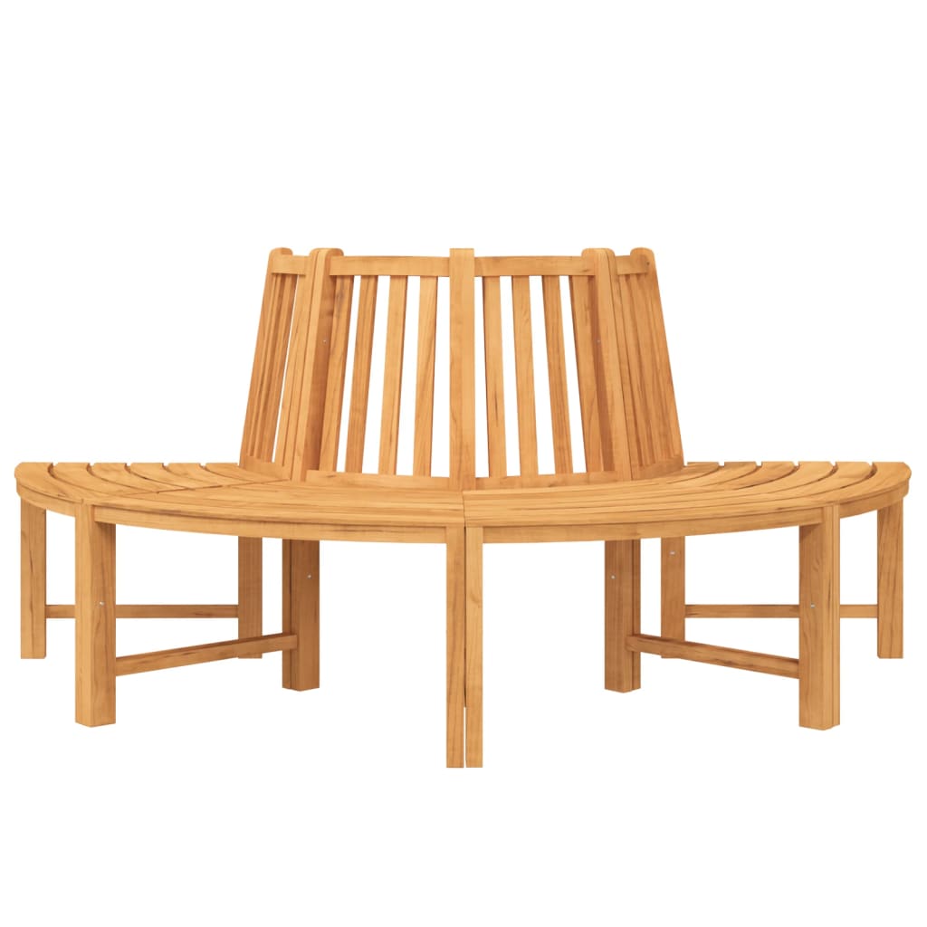 vidaXL Tree Benches 2 pcs Half Round Ø201 cm Solid Wood Teak