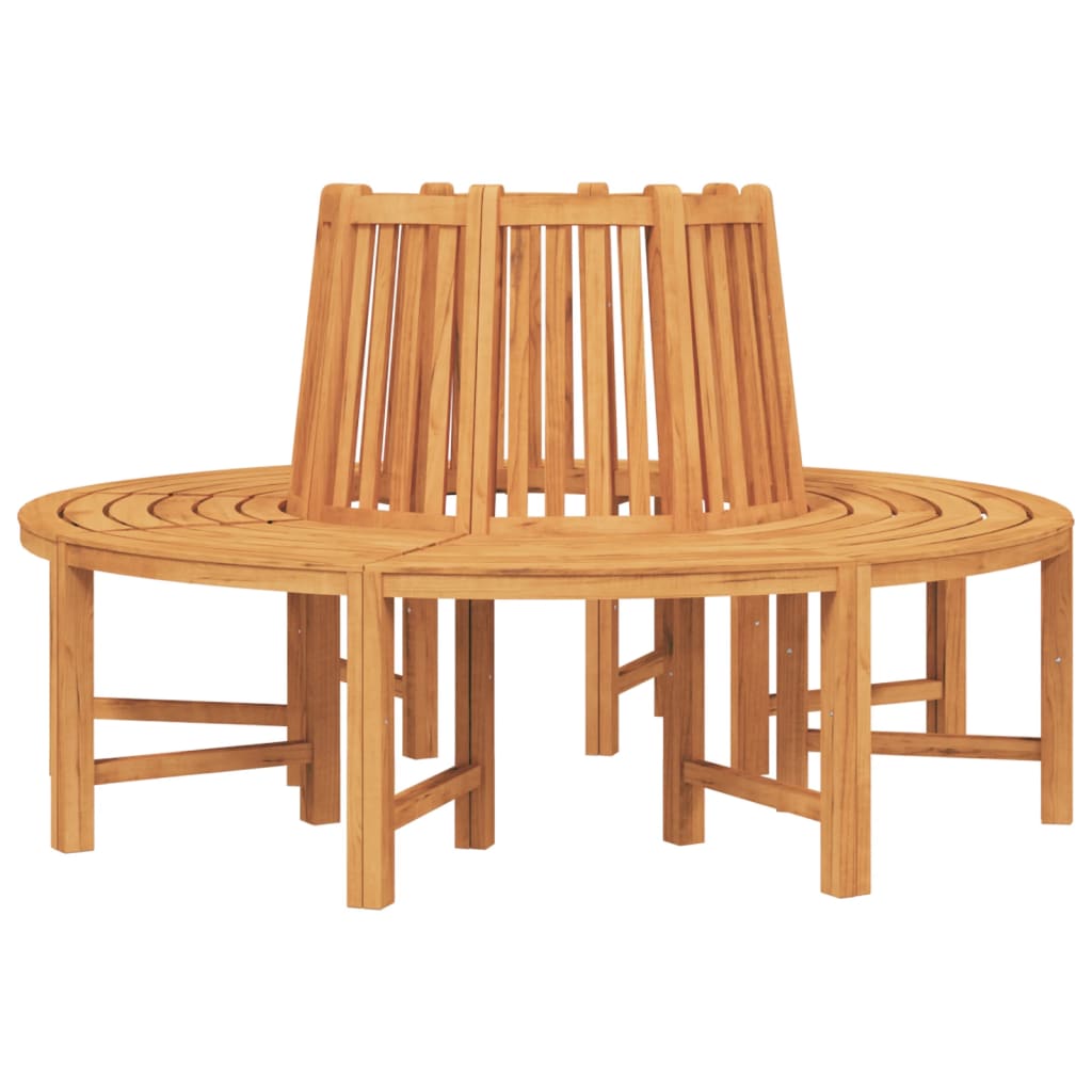 vidaXL Tree Benches 2 pcs Half Round Ø160 cm Solid Wood Teak