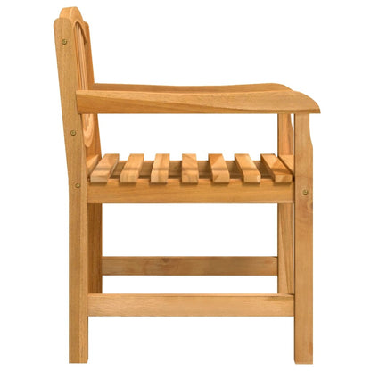 vidaXL Garden Dining Set | Natural Teak | Solid Teak Wood | Medium |  Stackable