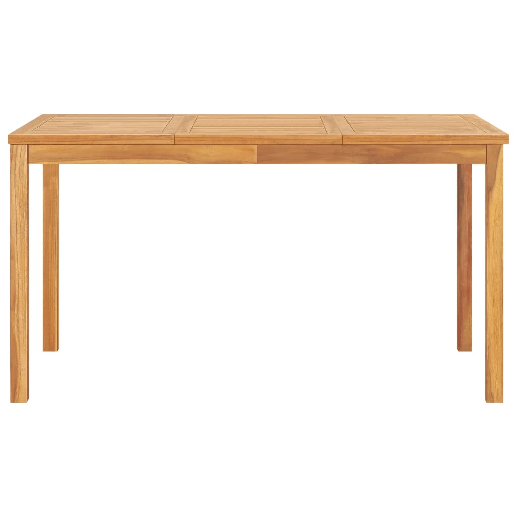 vidaXL Garden Dining Set | Natural Teak | Solid Teak Wood | Medium |  Stackable