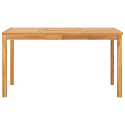 vidaXL Garden Dining Set | Natural Teak | Solid Teak Wood | Medium |  Stackable