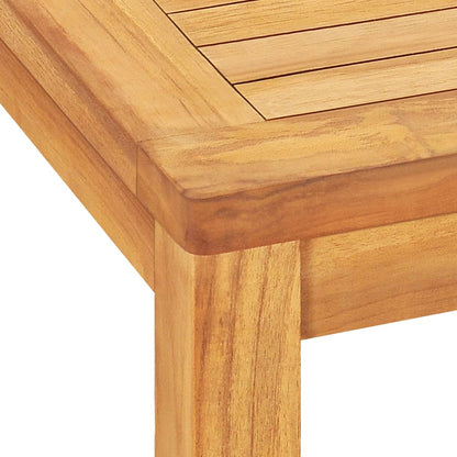 vidaXL Garden Dining Set | Natural Teak | 7 Piece | Stackable | Rectangular
