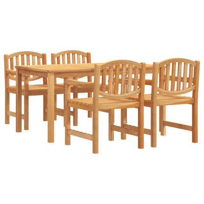 vidaXL 5 Piece Garden Dining Set Solid Wood Teak