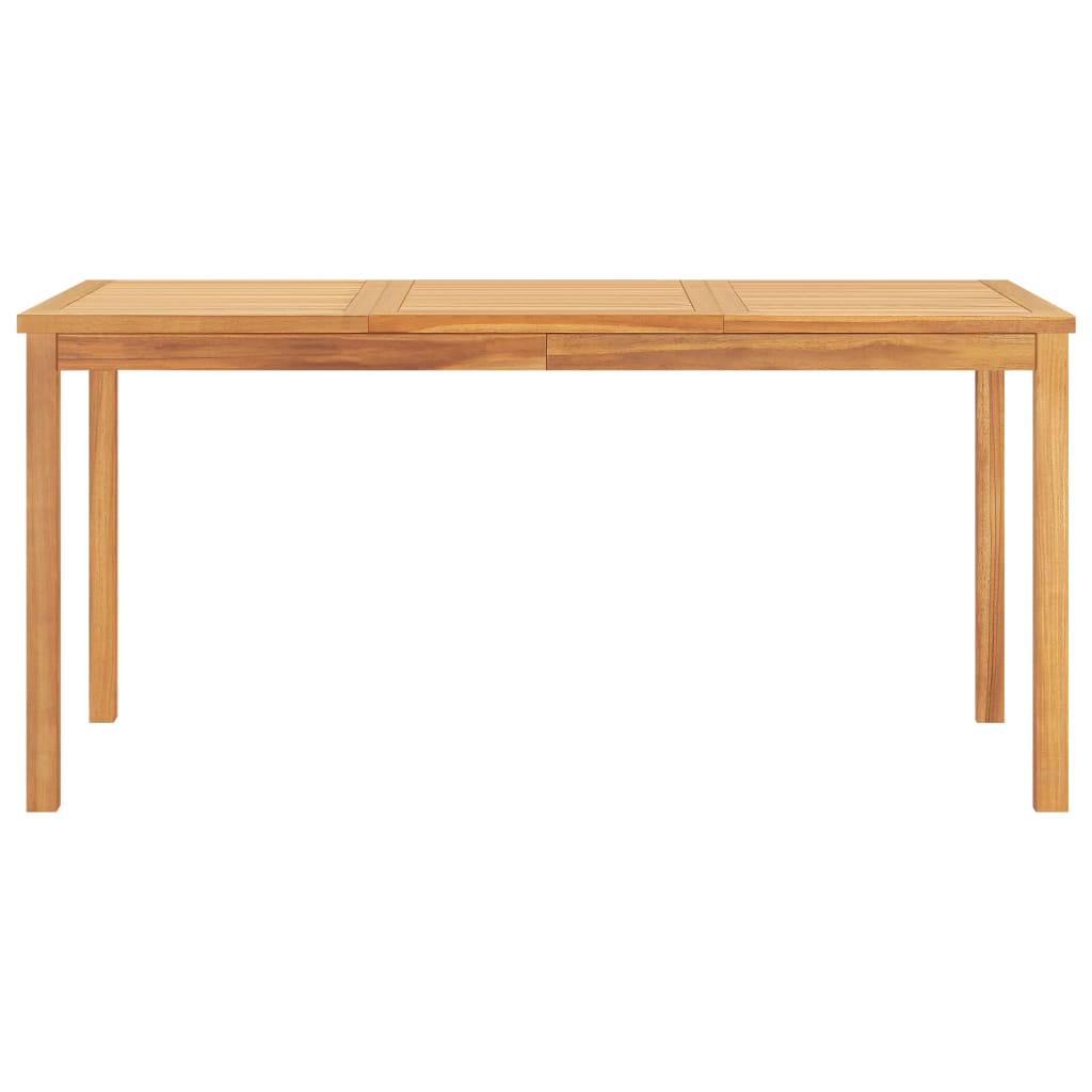 vidaXL 5 Piece Garden Dining Set Solid Wood Teak