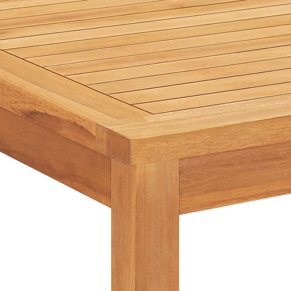 vidaXL 7 Piece Garden Dining Set Solid Wood Teak