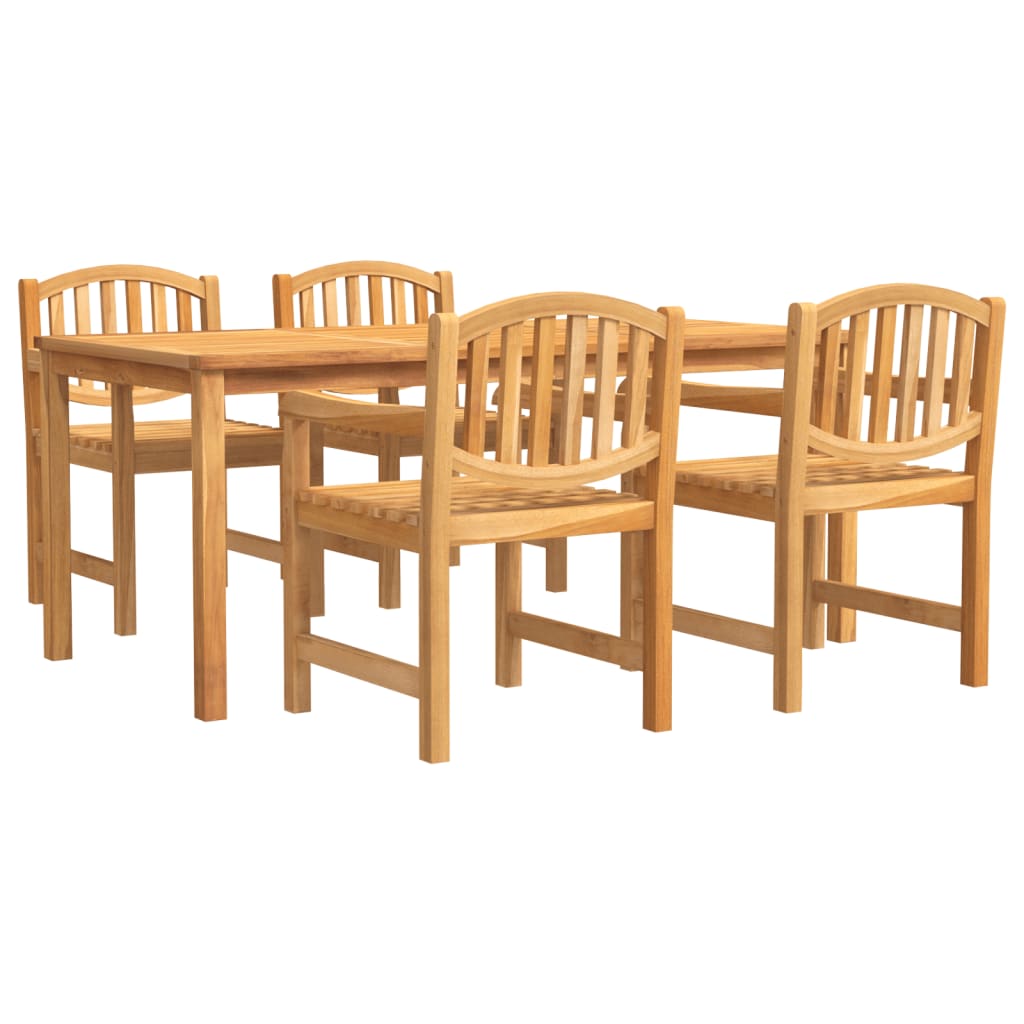 vidaXL Garden Dining Set | Teak Brown | Solid Teak Wood | Large | Stackable