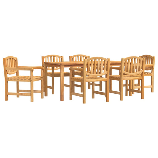 vidaXL Garden Dining Set | Teak | Solid Teak Wood | Large | Stackable