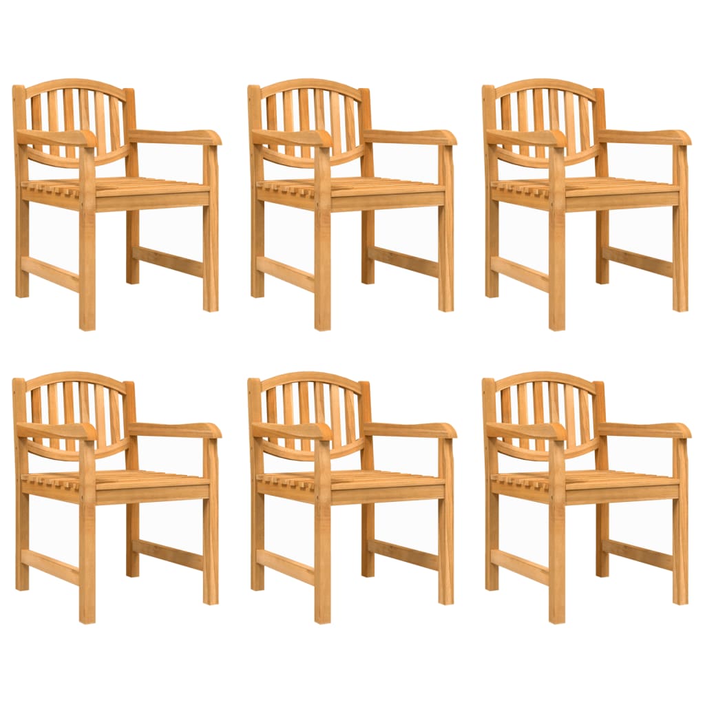 vidaXL Garden Dining Set | Teak | Solid Teak Wood | Large | Stackable