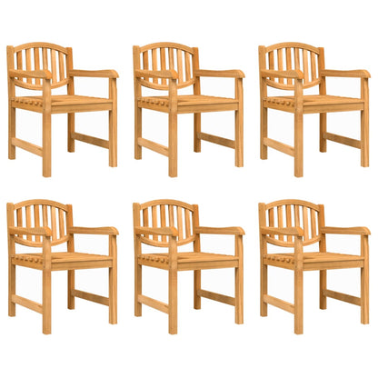 vidaXL Garden Dining Set | Teak | Solid Teak Wood | Large | Stackable