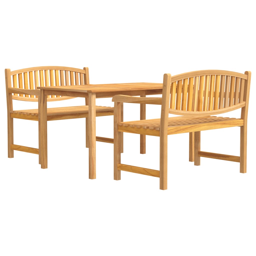 vidaXL Garden Dining Set | Teak | Solid teak wood | Regular | Stackable