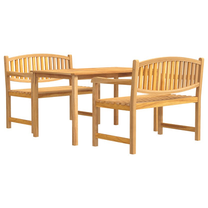 vidaXL Garden Dining Set | Teak | Solid teak wood | Regular | Stackable