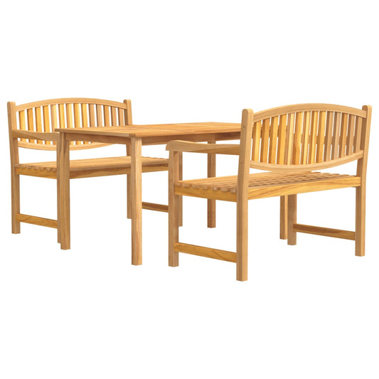 vidaXL Garden Dining Set | Teak | Solid teak wood | Regular | Stackable