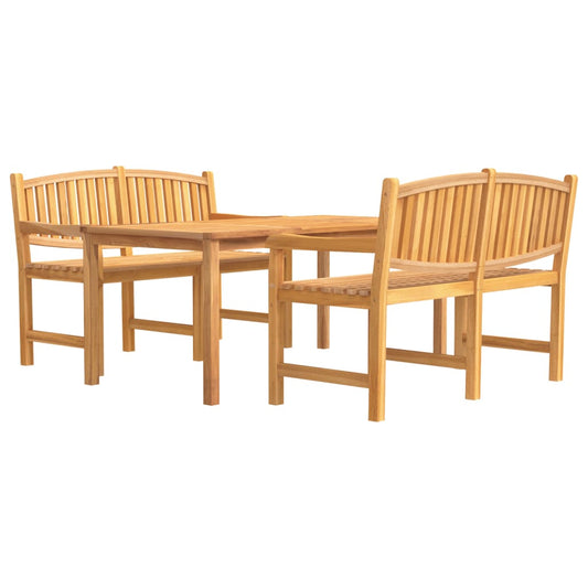 vidaXL Garden Dining Set | Solid teak wood | Large | Stackable