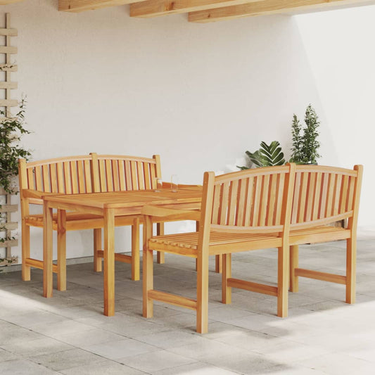 vidaXL Garden Dining Set | Solid teak wood | Large | Stackable
