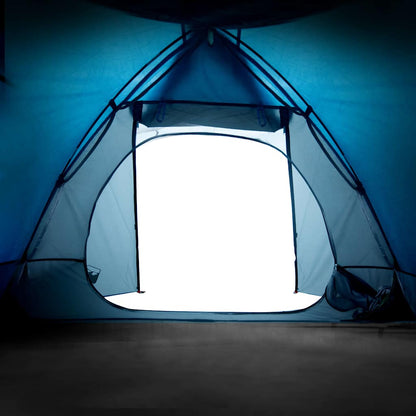 vidaXL Camping Tent Dome 2-Person Blue Waterproof