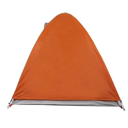 vidaXL Camping Tent Dome 2-Person Grey and Orange Waterproof
