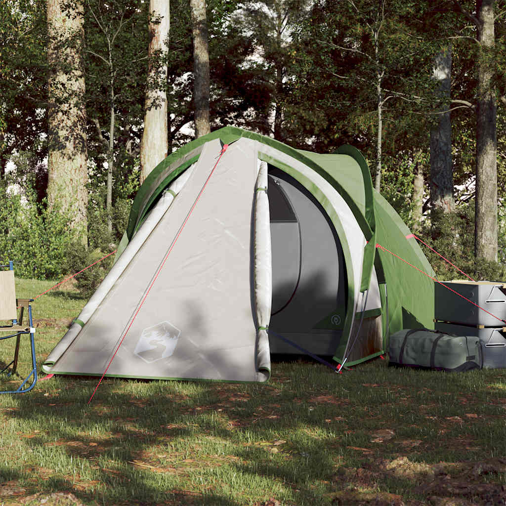 vidaXL Camping Tent Dome 2-Person Green Waterproof