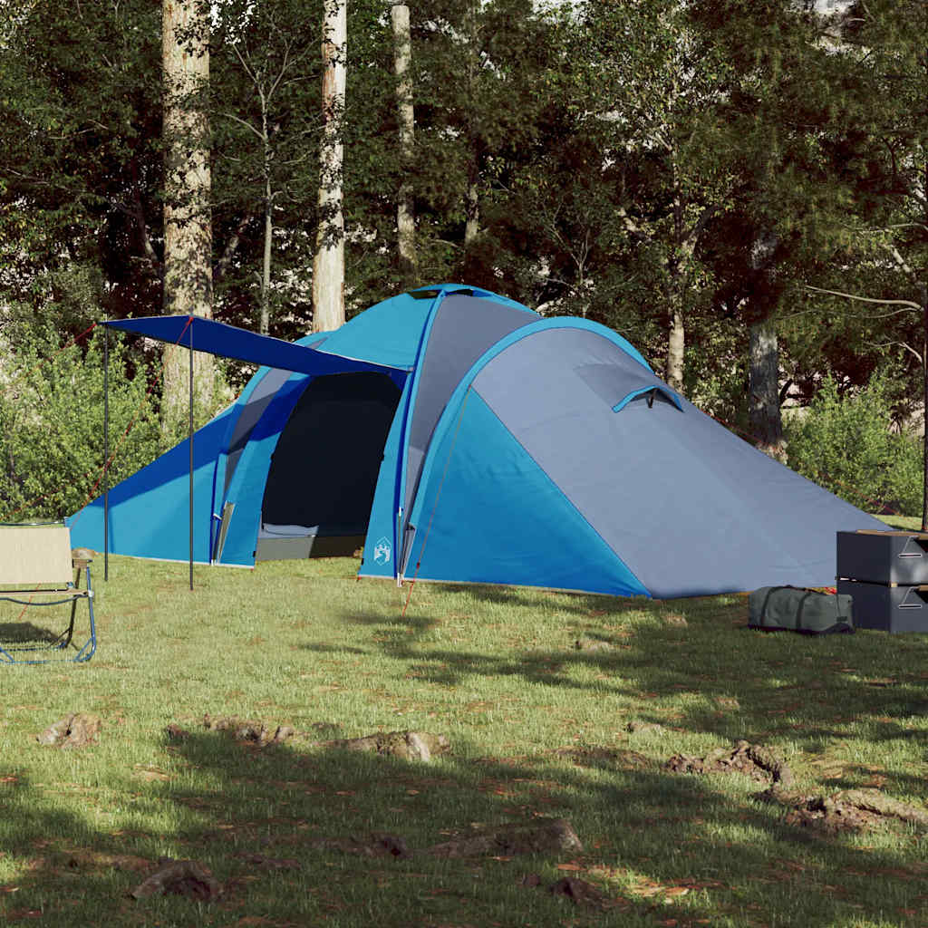 vidaXL Family Tent Dome 6-Person Blue Waterproof