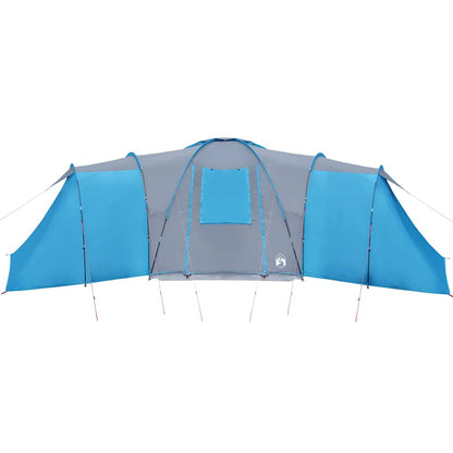 vidaXL Family Tent Dome 12-Person Blue Waterproof