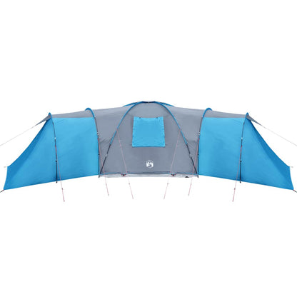 vidaXL Family Tent Dome 12-Person Blue Waterproof