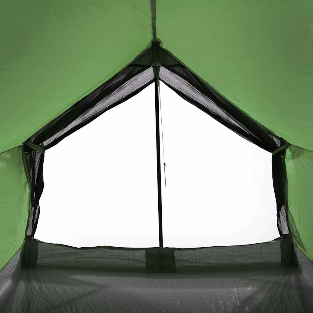 vidaXL Camping Tent 2-Person Green Waterproof