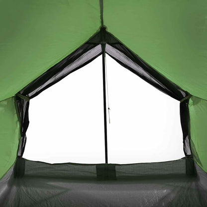 vidaXL Camping Tent 2-Person Green Waterproof