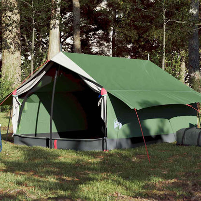 vidaXL Camping Tent 2-Person Green Waterproof