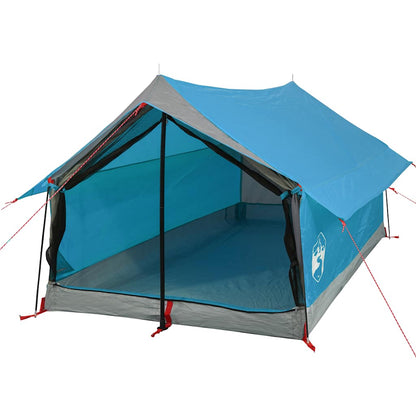 vidaXL Camping Tent 2-Person Blue Waterproof