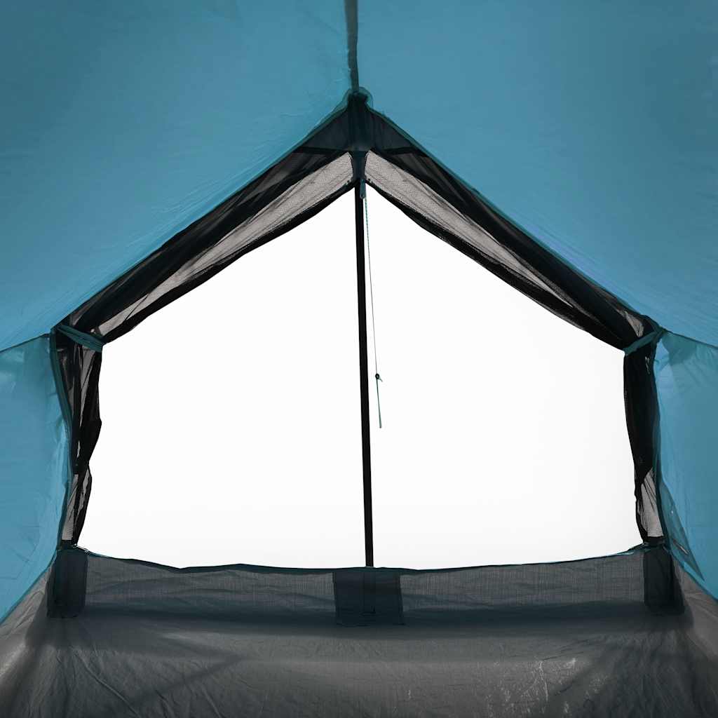 vidaXL Camping Tent 2-Person Blue Waterproof
