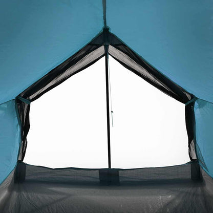 vidaXL Camping Tent 2-Person Blue Waterproof