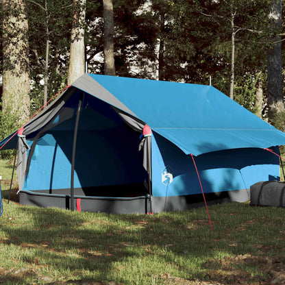 vidaXL Camping Tent 2-Person Blue Waterproof