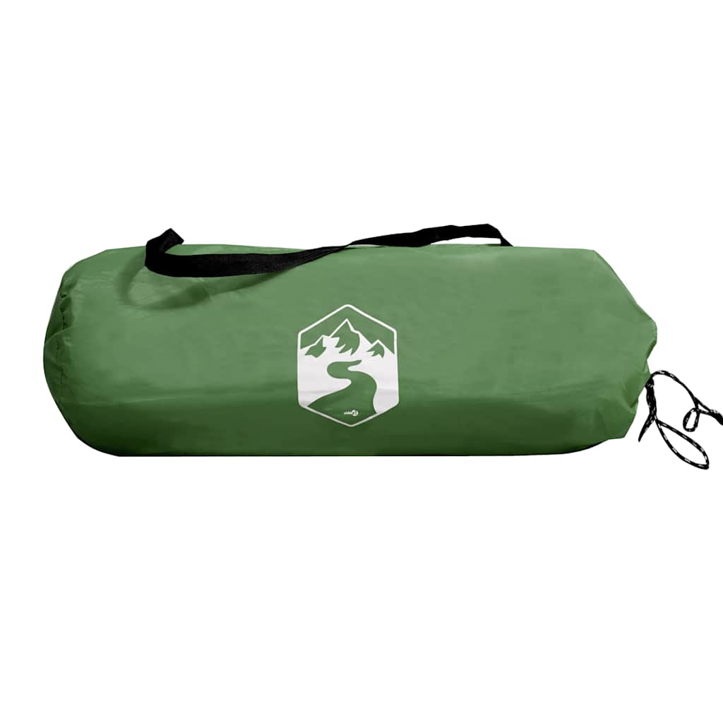vidaXL Camping Tent 2-Person Green Waterproof