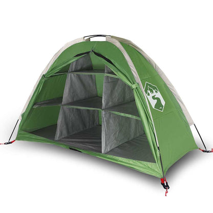 vidaXL Storage Tent 9 Compartments Green Waterproof