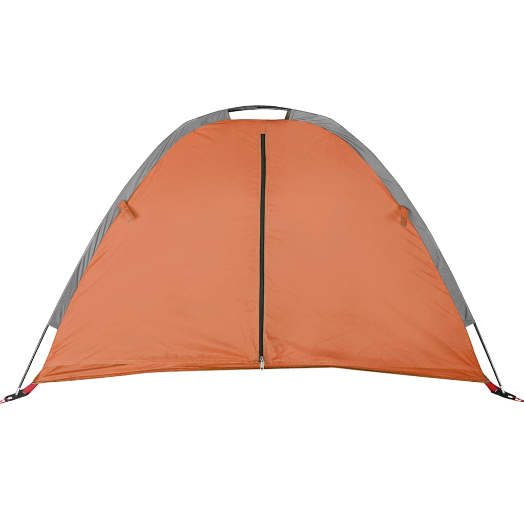 vidaXL Storage Tent 9 Compartments Grey and Orange Waterproof