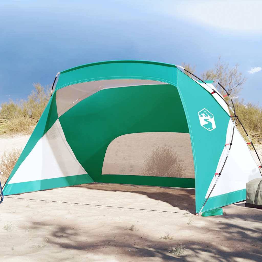 vidaXL Beach Tent Sea Green 274x178x170/148 cm 185T Polyester